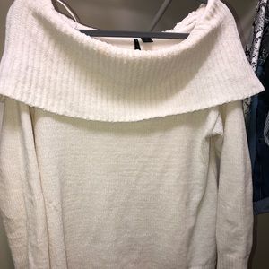 Off the shoulder sweater